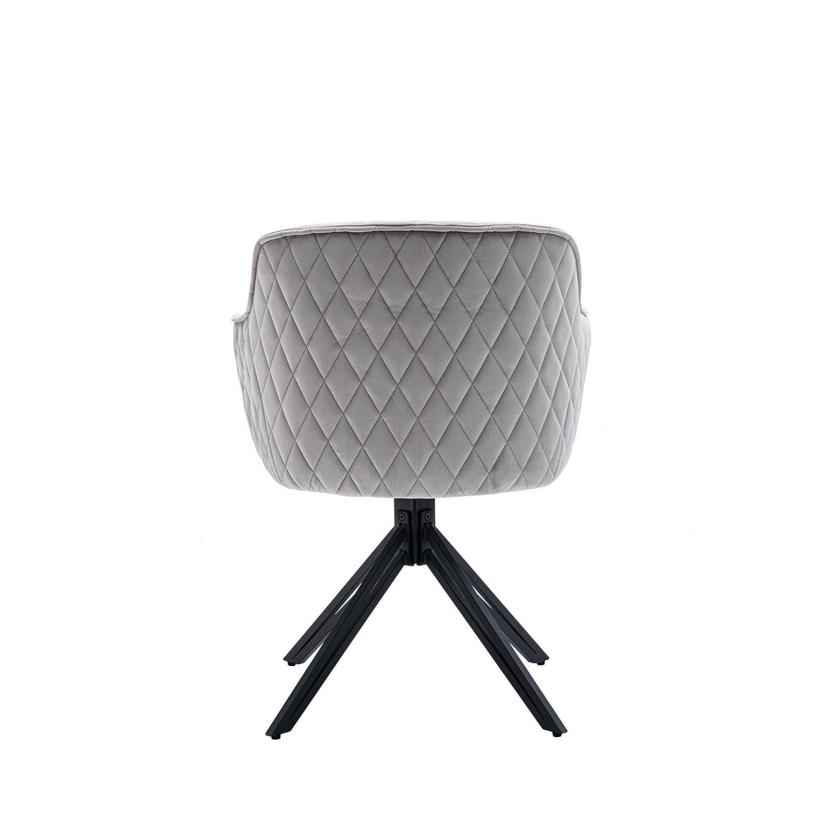 SalesFever Fauteuil met honingraatquilt in lichtgrijs