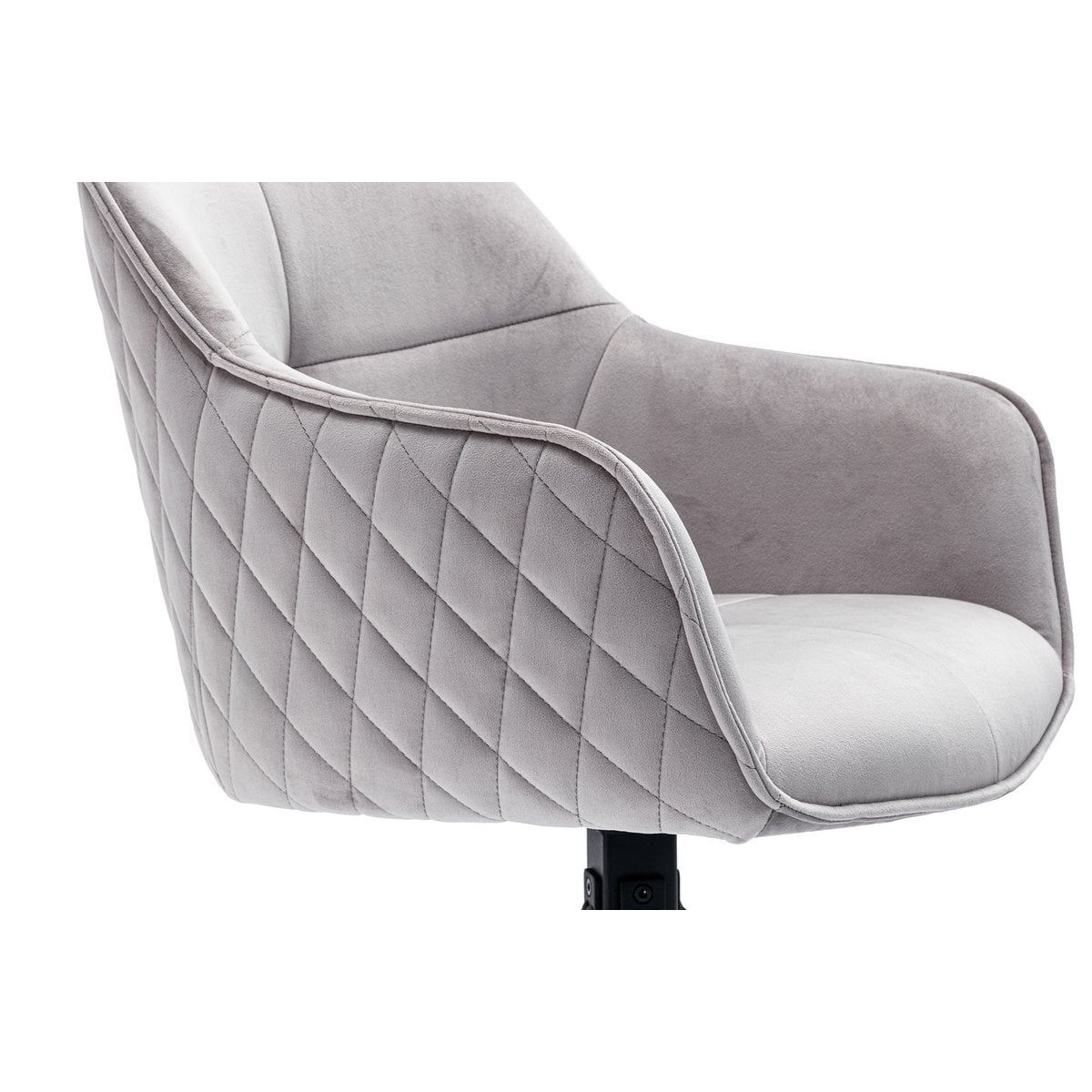 SalesFever Fauteuil met honingraatquilt in lichtgrijs