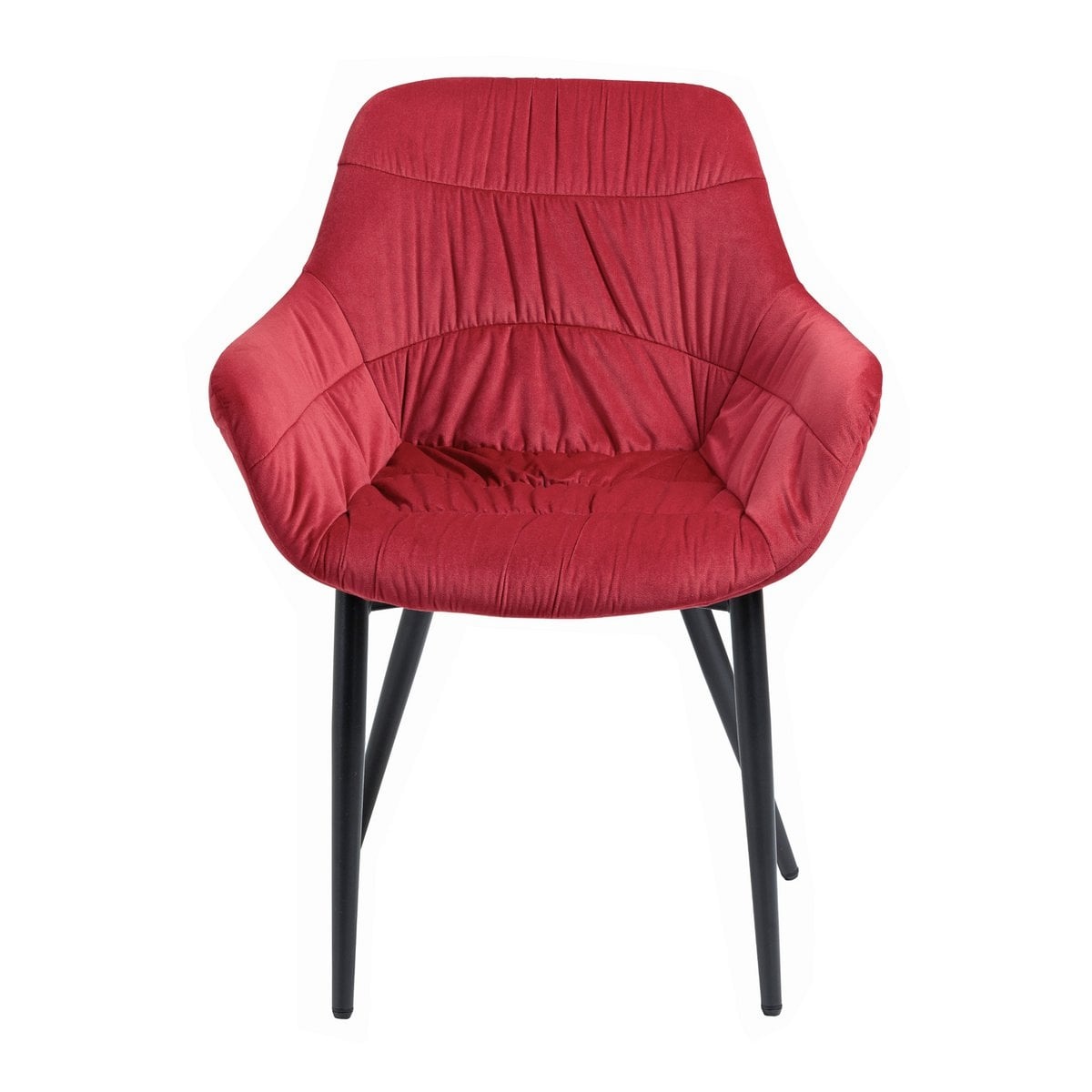 SalesFever Fauteuil met honingraatstiksel in rood fluweel