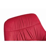 SalesFever Fauteuil met honingraatstiksel in rood fluweel