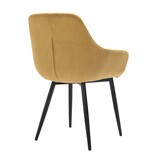 SalesFever Set van 2 corduroy fauteuils, goud