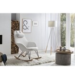 SalesFever Witte schommelstoel van teddybont