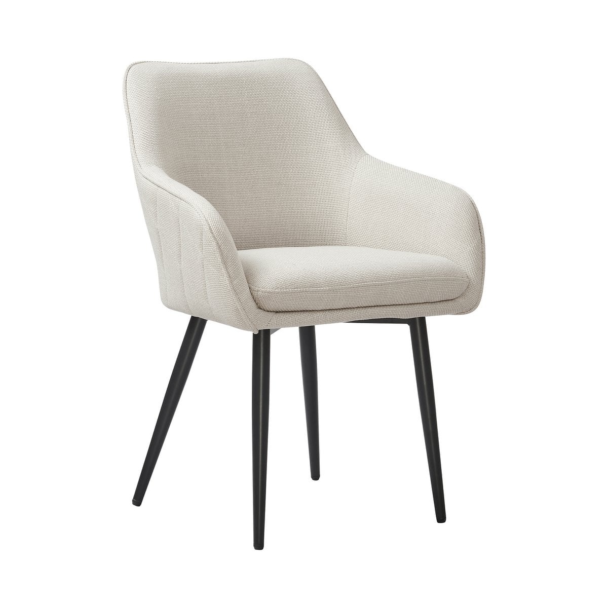 SalesFever Eetkamerstoel structuurstof beige