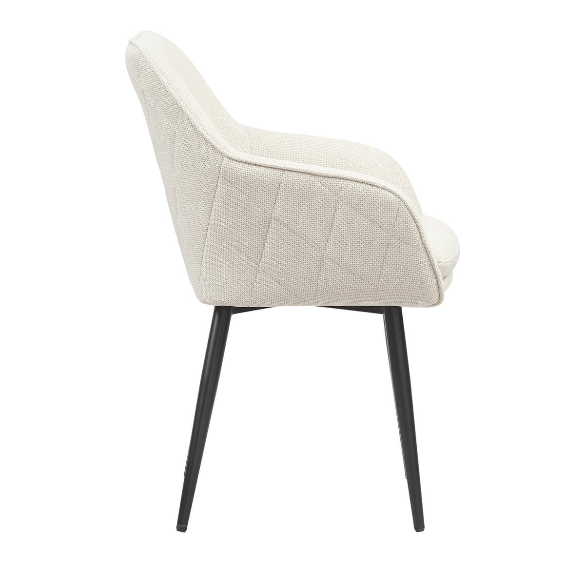 SalesFever Eetkamerstoel structuurstof beige