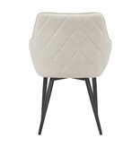 SalesFever Eetkamerstoel structuurstof beige