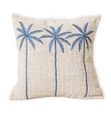 KantoormeubelenPlus Katoenen kussenhoes Palmboompatroon – Boho geborduurd kussen – Decoratief kussen – Geborduurde kussenhoes 40x40 of 50x50 cm ANARKA
