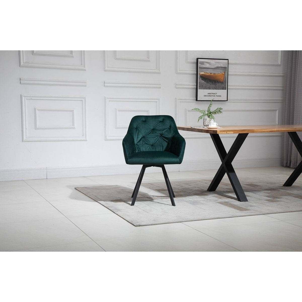 SalesFever Fauteuil met 360° draaifunctie dennengroen