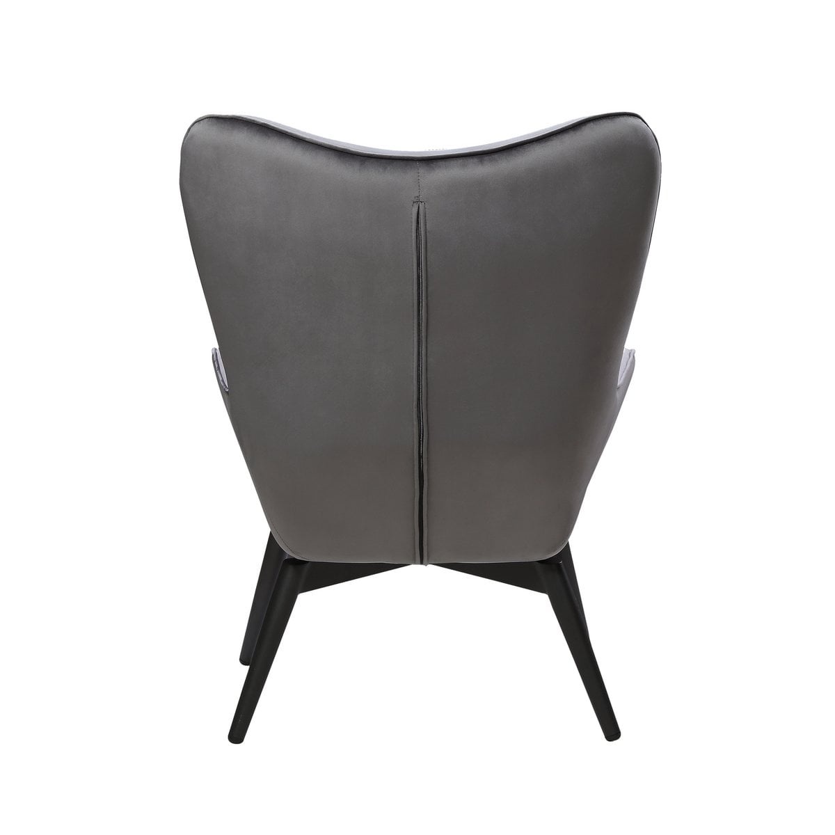 SalesFever Fauteuil grijs fluweel