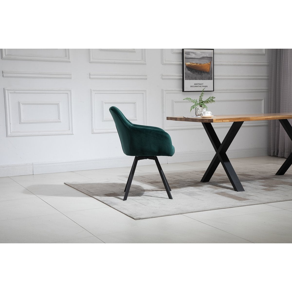 SalesFever Fauteuil met 360° draaifunctie dennengroen