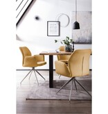 SalesFever Fauteuil met 180° draaifunctie Geel