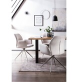 SalesFever Fauteuil met 180° draaifunctie Lichtgrijs