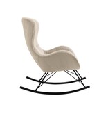 SalesFever Schommelstoel in lamsvachtlook beige