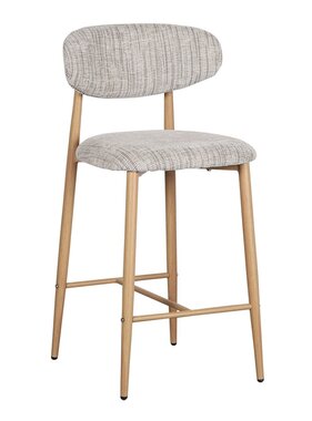 KantoormeubelenPlus Japandi keukenbar stoel Okura (set van 2)