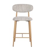 KantoormeubelenPlus Japandi keukenbar stoel Okura (set van 2)