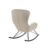 SalesFever Schommelstoel in lamsvachtlook beige