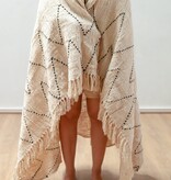 KantoormeubelenPlus Katoenen deken | Sprei | Bedovertrek | Bankdeken 140x200 cm LINGGAH Handgeweven van katoen