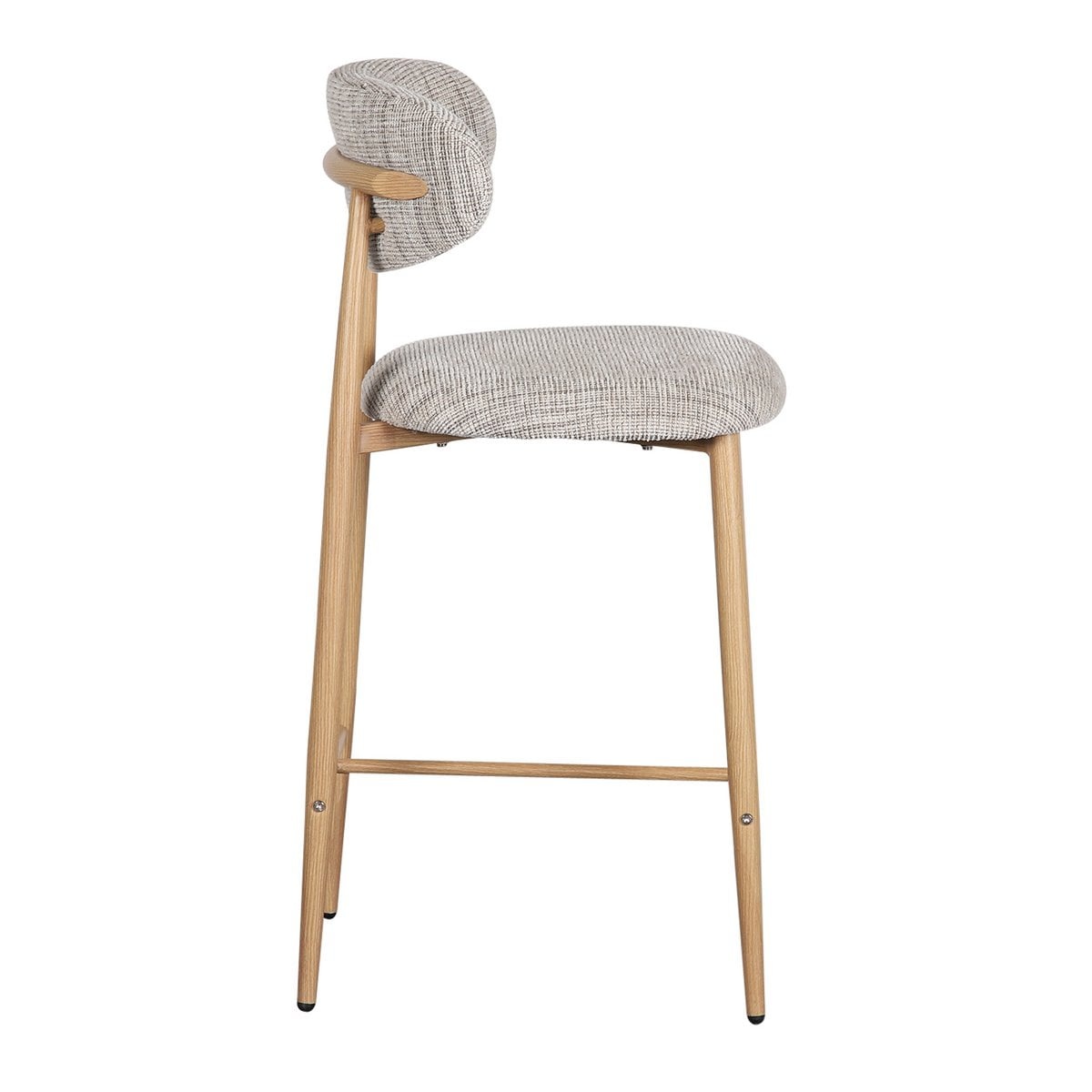 KantoormeubelenPlus Japandi keukenbar stoel Okura (set van 2)