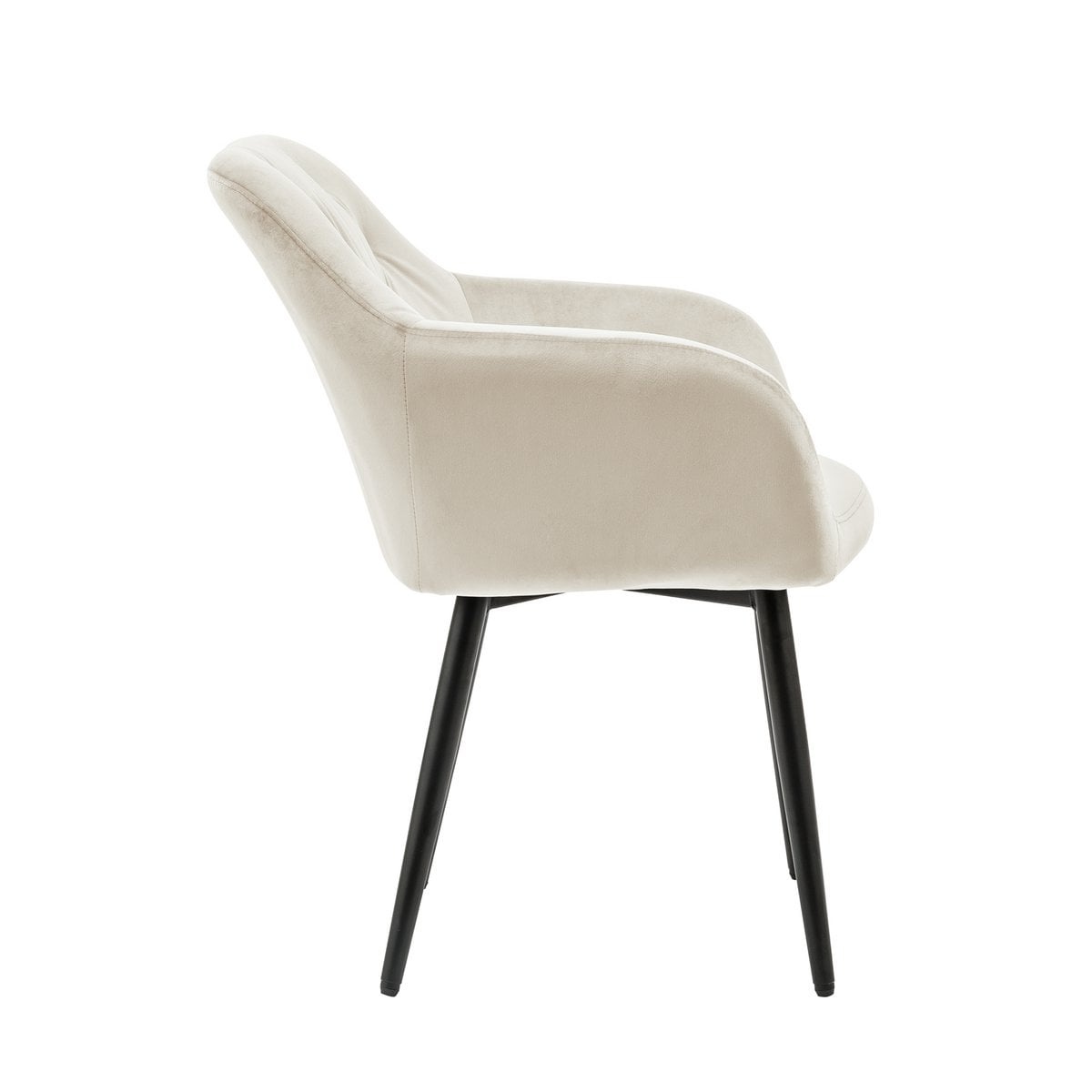 SalesFever Fauteuil crème fluweel