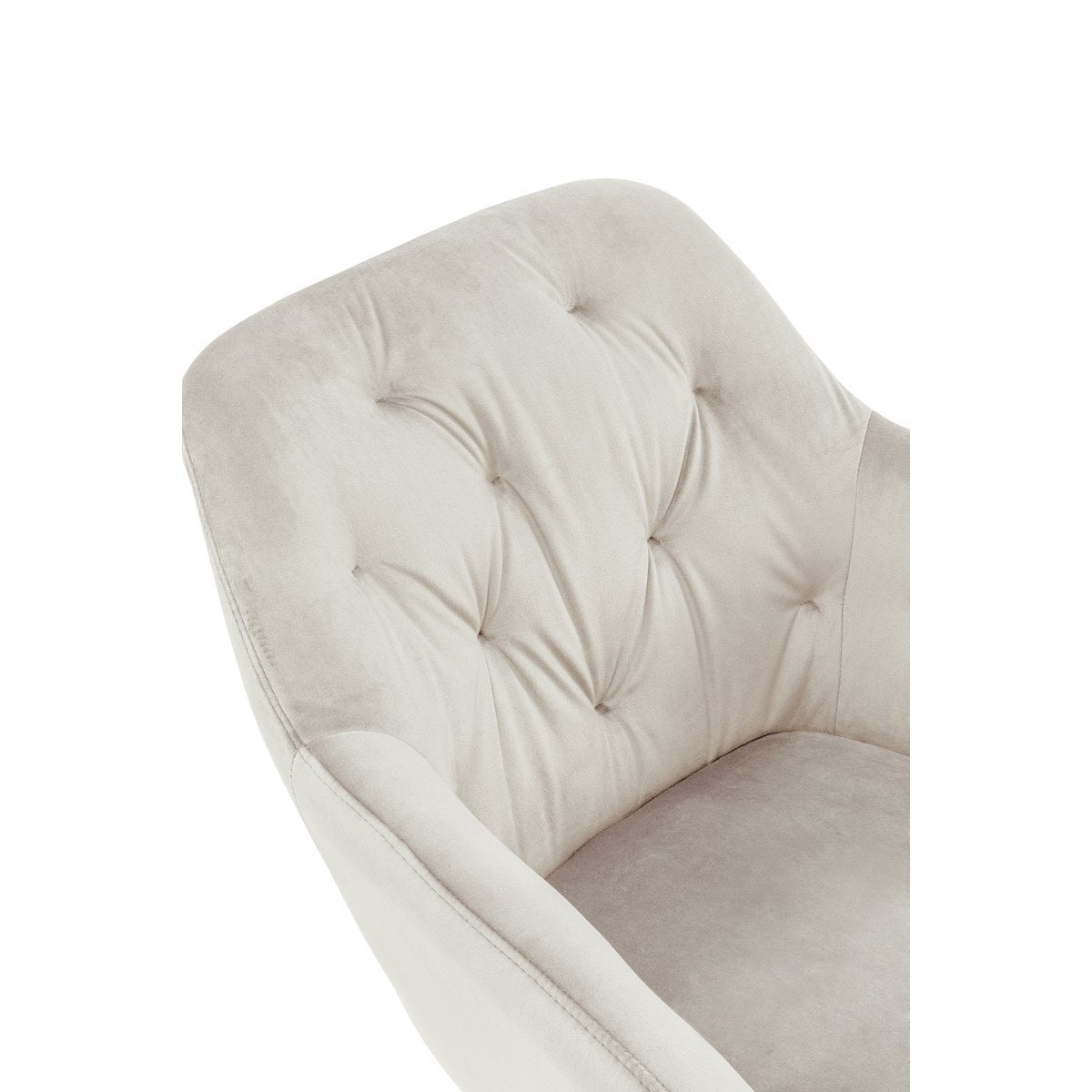 SalesFever Fauteuil crème fluweel
