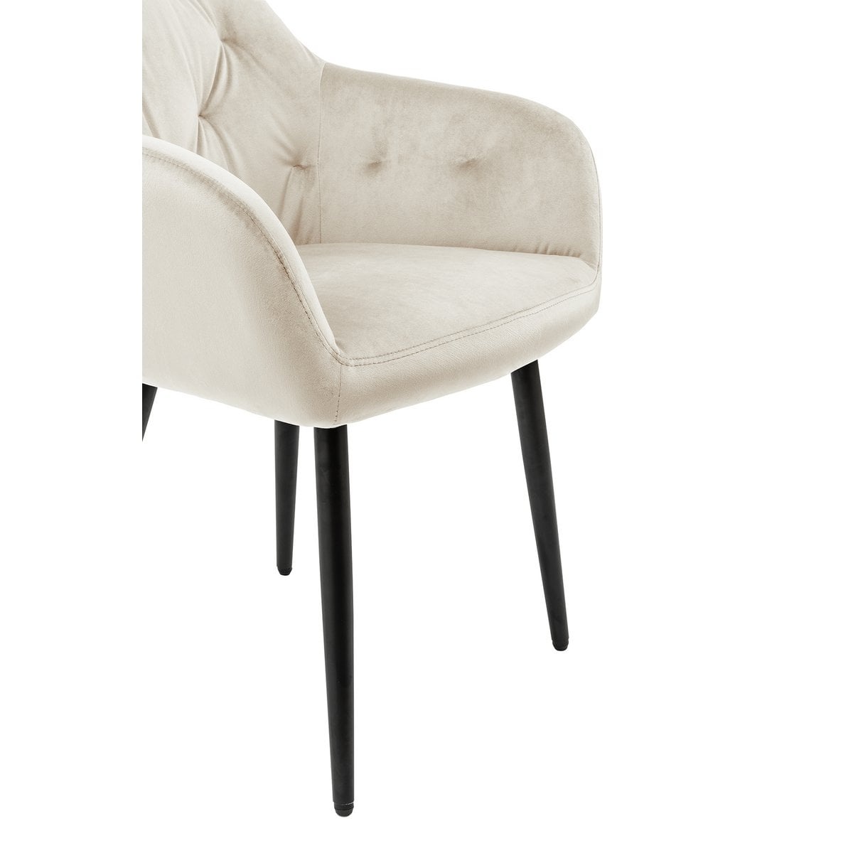 SalesFever Fauteuil crème fluweel