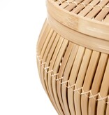 KantoormeubelenPlus Bijzettafel | Salontafel | Tafelmand BATAVIA van Bamboe (2 maten)