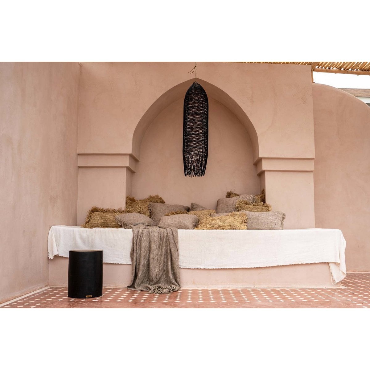 KantoormeubelenPlus The Tribe Kruk - Natuurlijk Zwart