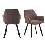 SalesFever Fauteuil set van 2 bruin