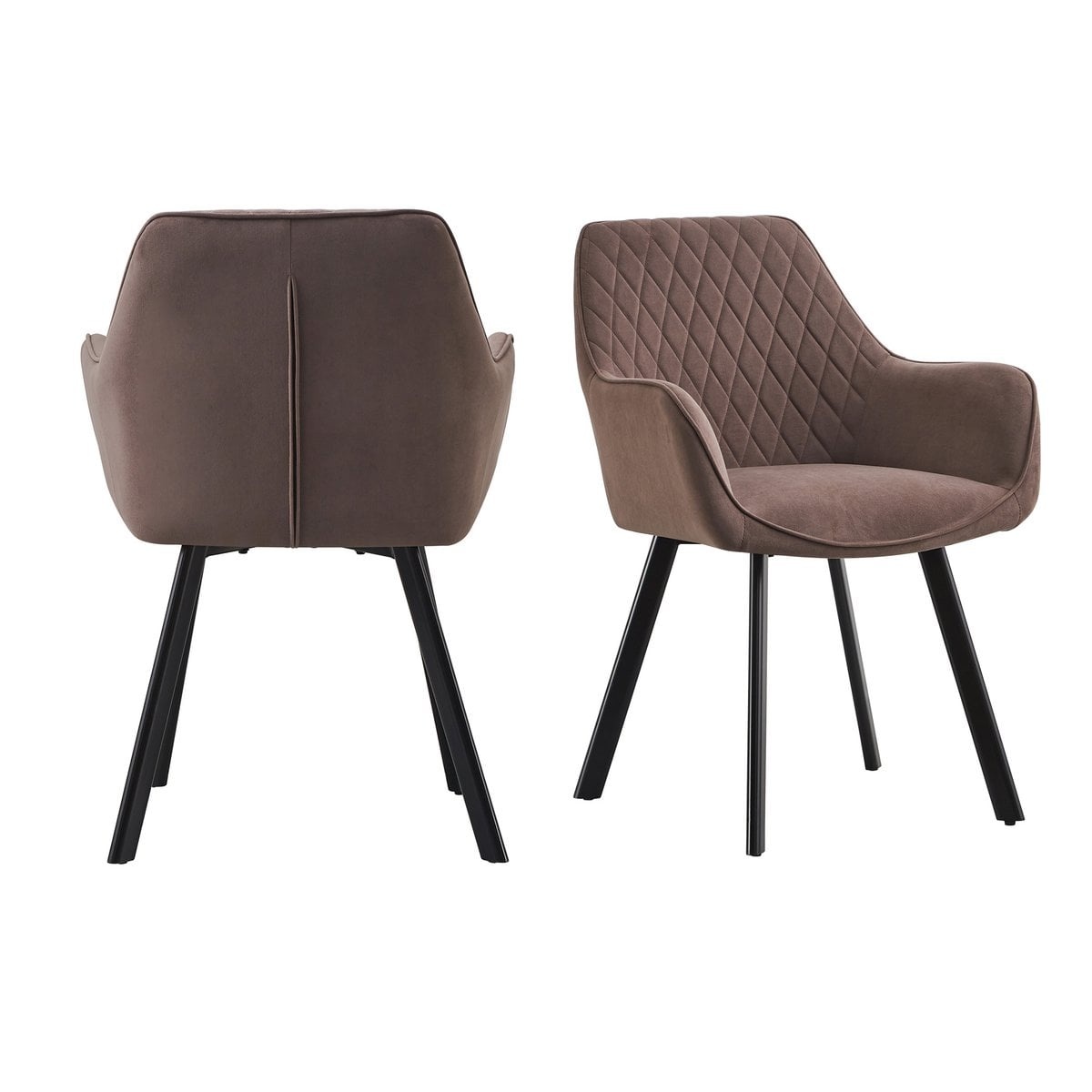 SalesFever Fauteuil set van 2 bruin