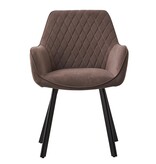 SalesFever Fauteuil set van 2 bruin