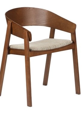 KantoormeubelenPlus EDO WOUTEN AANGEVOERDER REDDISH (set van 2)