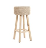 KantoormeubelenPlus De Raffia-barkruk