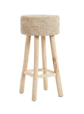 KantoormeubelenPlus De Raffia-barkruk