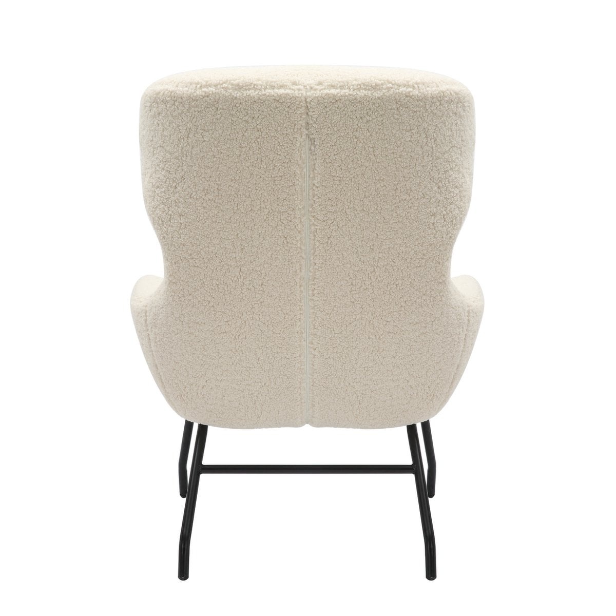 SalesFever Fauteuil- en krukset teddybont beige