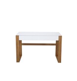 KantoormeubelenPlus Bureau, wit, houten poten