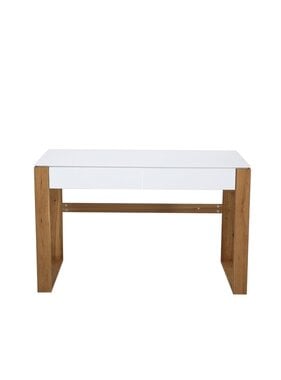 KantoormeubelenPlus Bureau, wit, houten poten