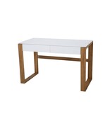 KantoormeubelenPlus Bureau, wit, houten poten