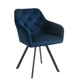 SalesFever Fauteuil met 360° draaifunctie Blauw