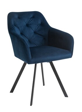 SalesFever Fauteuil met 360° draaifunctie Blauw