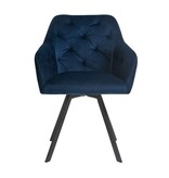 SalesFever Fauteuil met 360° draaifunctie Blauw