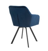 SalesFever Fauteuil met 360° draaifunctie Blauw