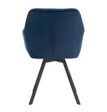 SalesFever Fauteuil met 360° draaifunctie Blauw