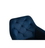 SalesFever Fauteuil met 360° draaifunctie Blauw
