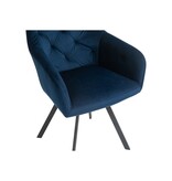 SalesFever Fauteuil met 360° draaifunctie Blauw