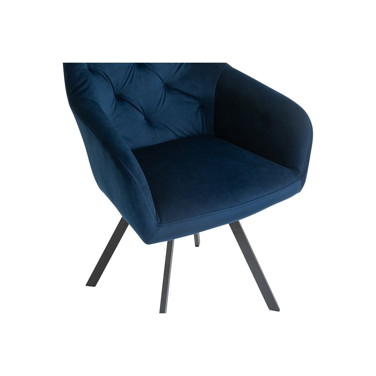 SalesFever Fauteuil met 360° draaifunctie Blauw