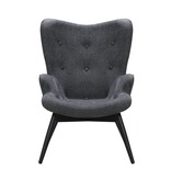 SalesFever Fauteuil donkergrijze structuurstof