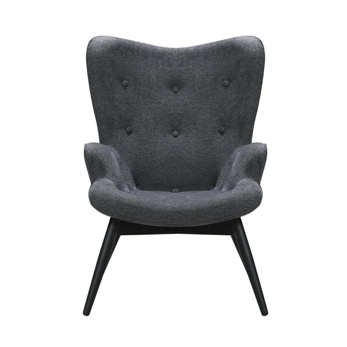 SalesFever Fauteuil donkergrijze structuurstof