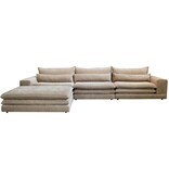 KantoormeubelenPlus London 6-SEATER + OTTOMAN TAN