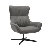 SalesFever Fauteuil structuurstof grijs