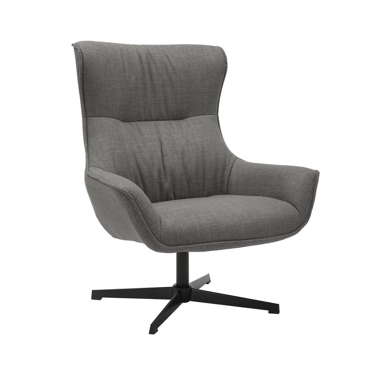 SalesFever Fauteuil structuurstof grijs