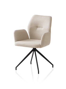 SalesFever Fauteuil met 180° draaifunctie beige